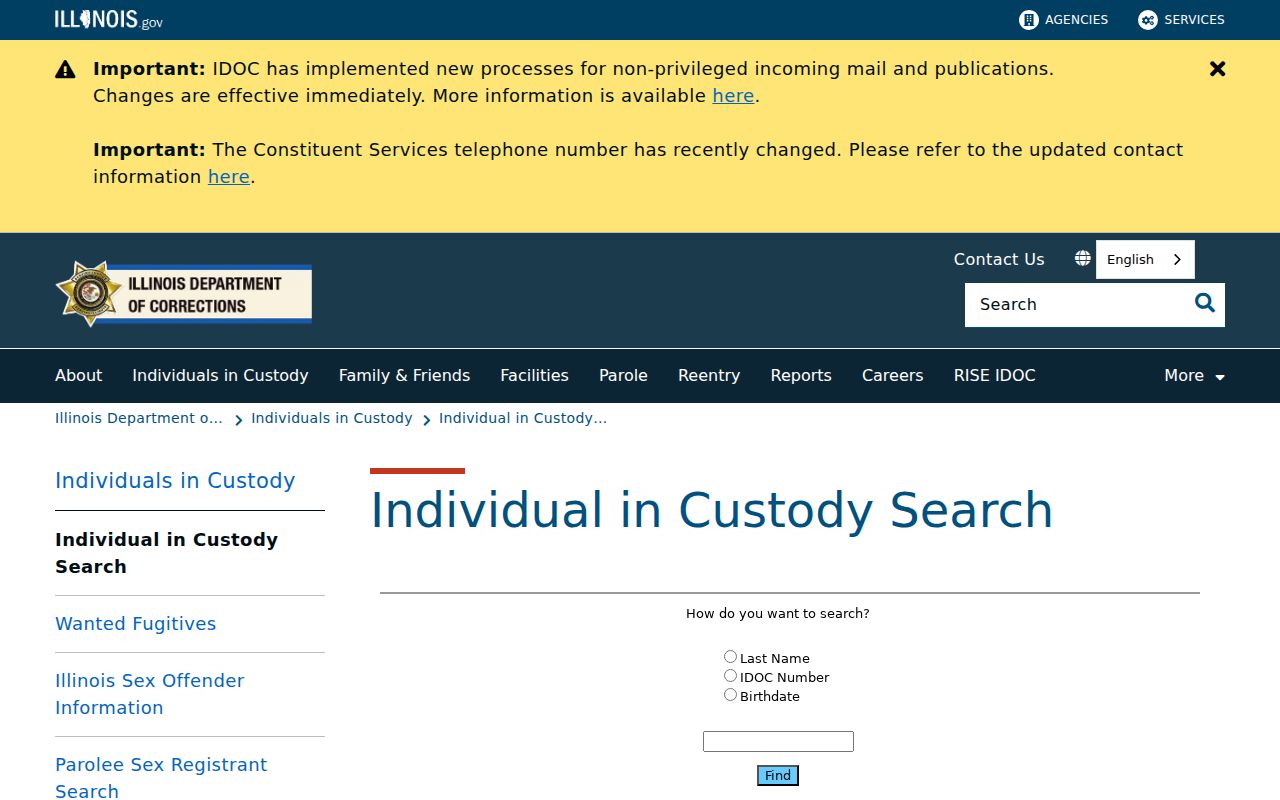 Bureau County arrest history IDOC custody transfer search